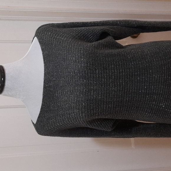 Grey and Silver Sparkle Bodycon Sweater Dress Size S Pre-loved Great Condition - Picture 3 of 5